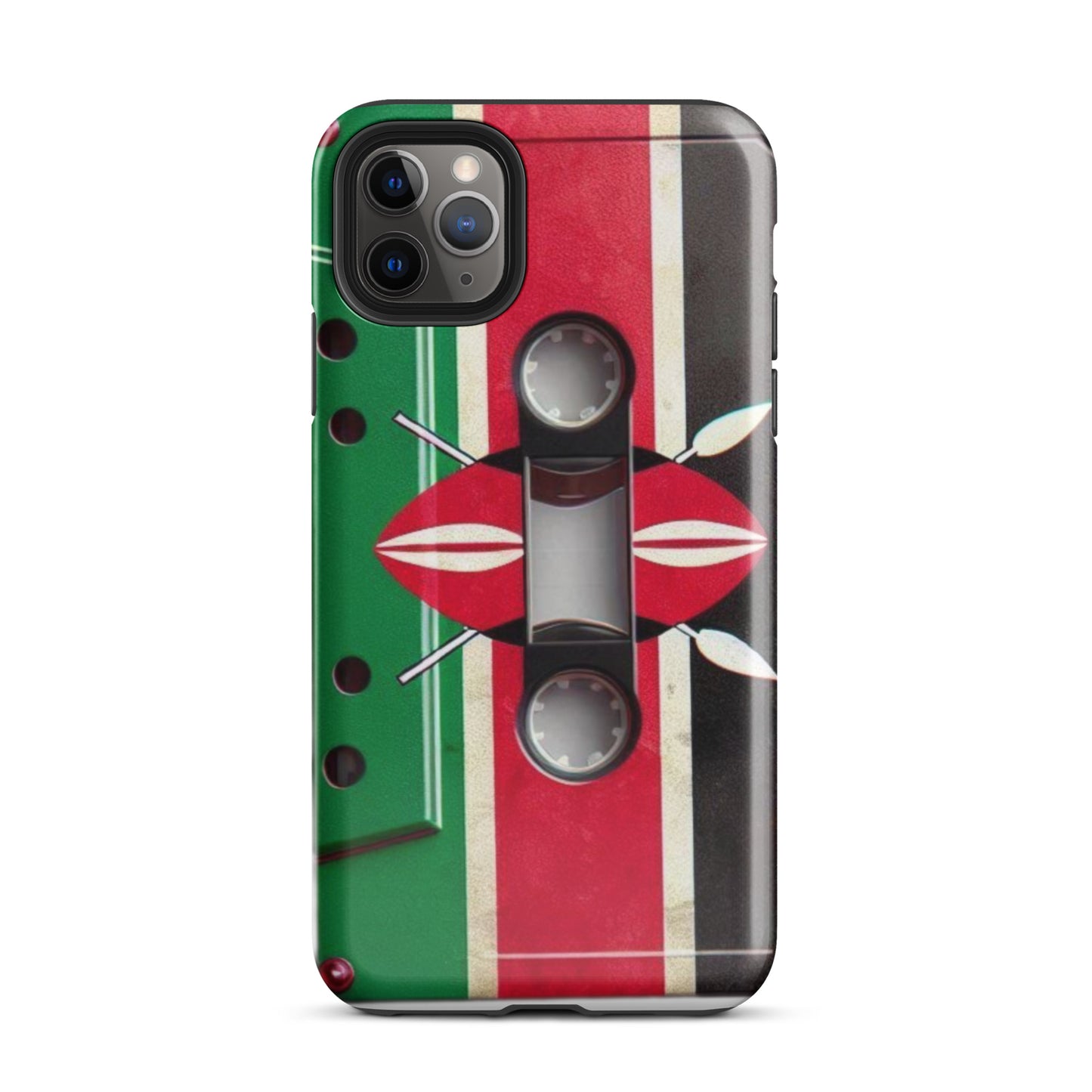 Cassette Case Kenya Flag for All iPhones 2024