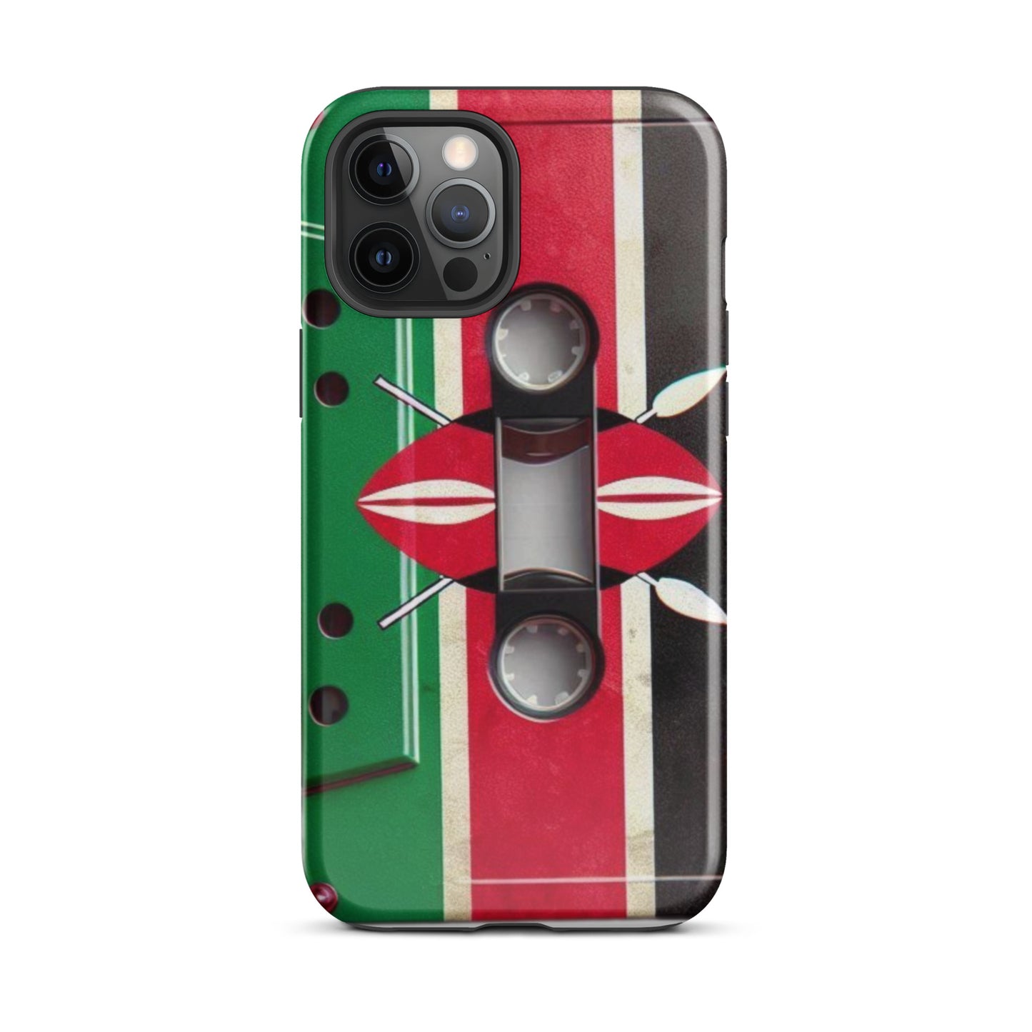 Cassette Case Kenya Flag for All iPhones 2024