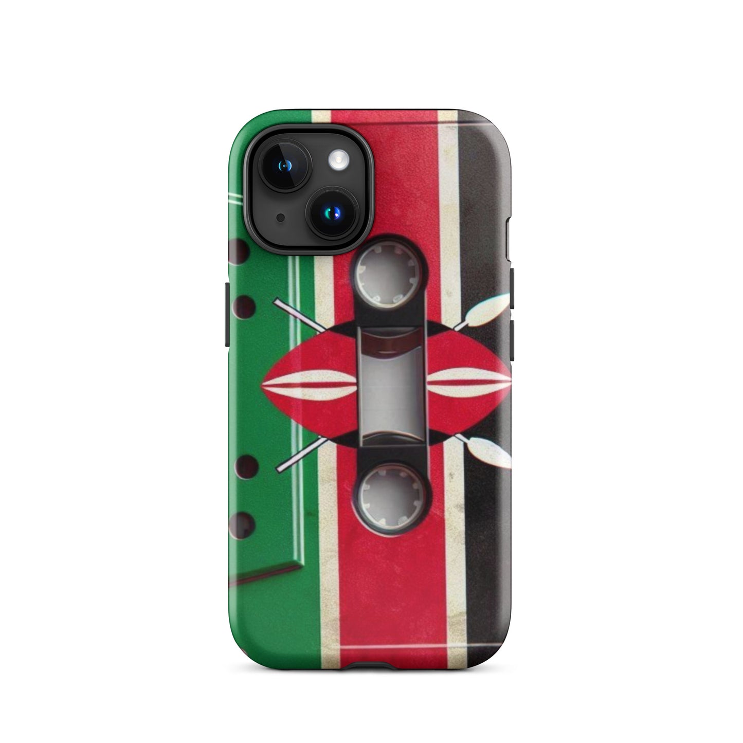 Cassette Case Kenya Flag for All iPhones 2024