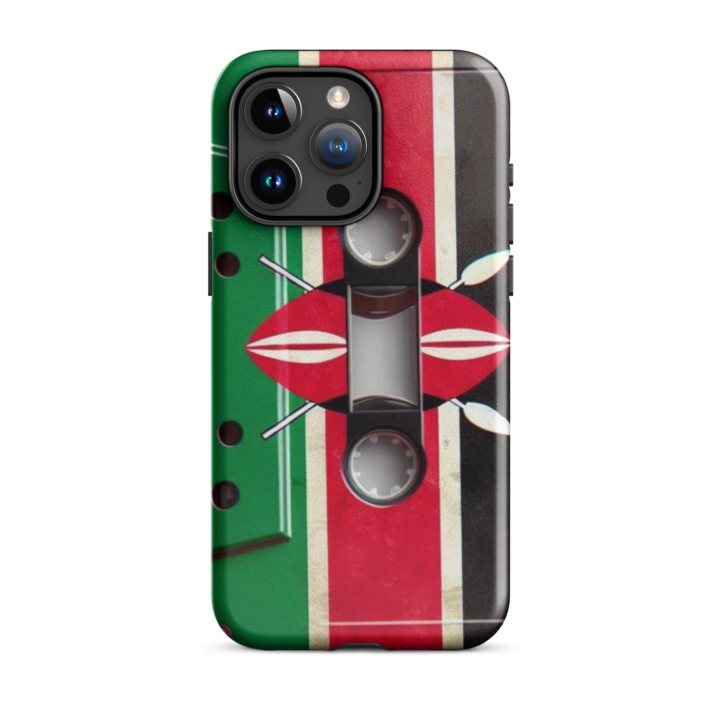 Cassette Case Kenya Flag for All iPhones 2024