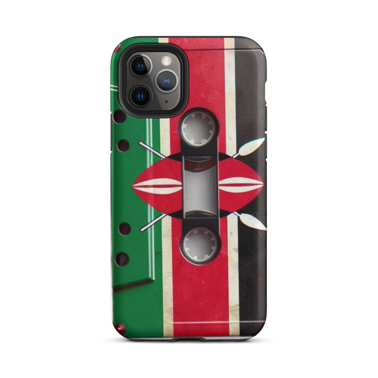 Cassette Case Kenya Flag for All iPhones 2024