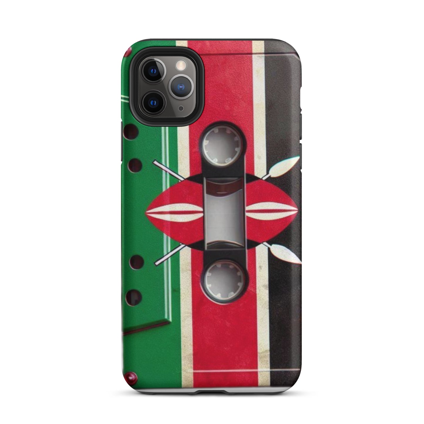 Cassette Case Kenya Flag for All iPhones 2024