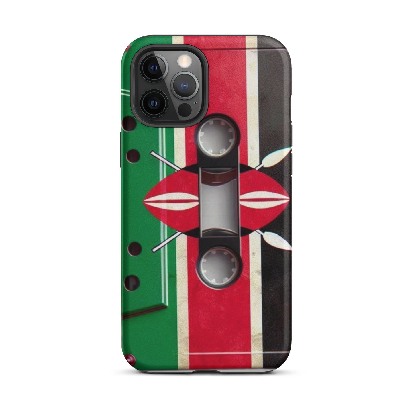 Cassette Case Kenya Flag for All iPhones 2024