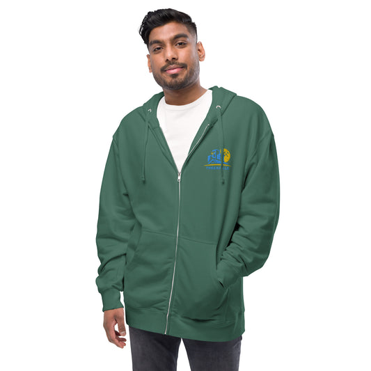 THEERA LLC Unisex fleece zip up hoodie