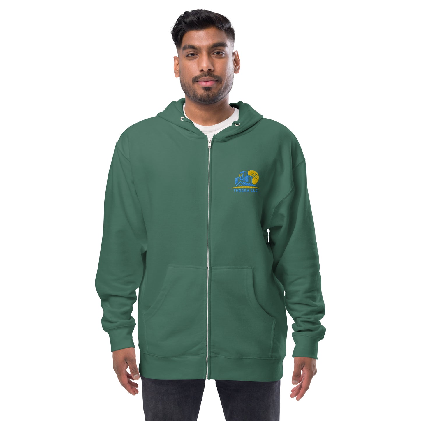 THEERA LLC Unisex fleece zip up hoodie