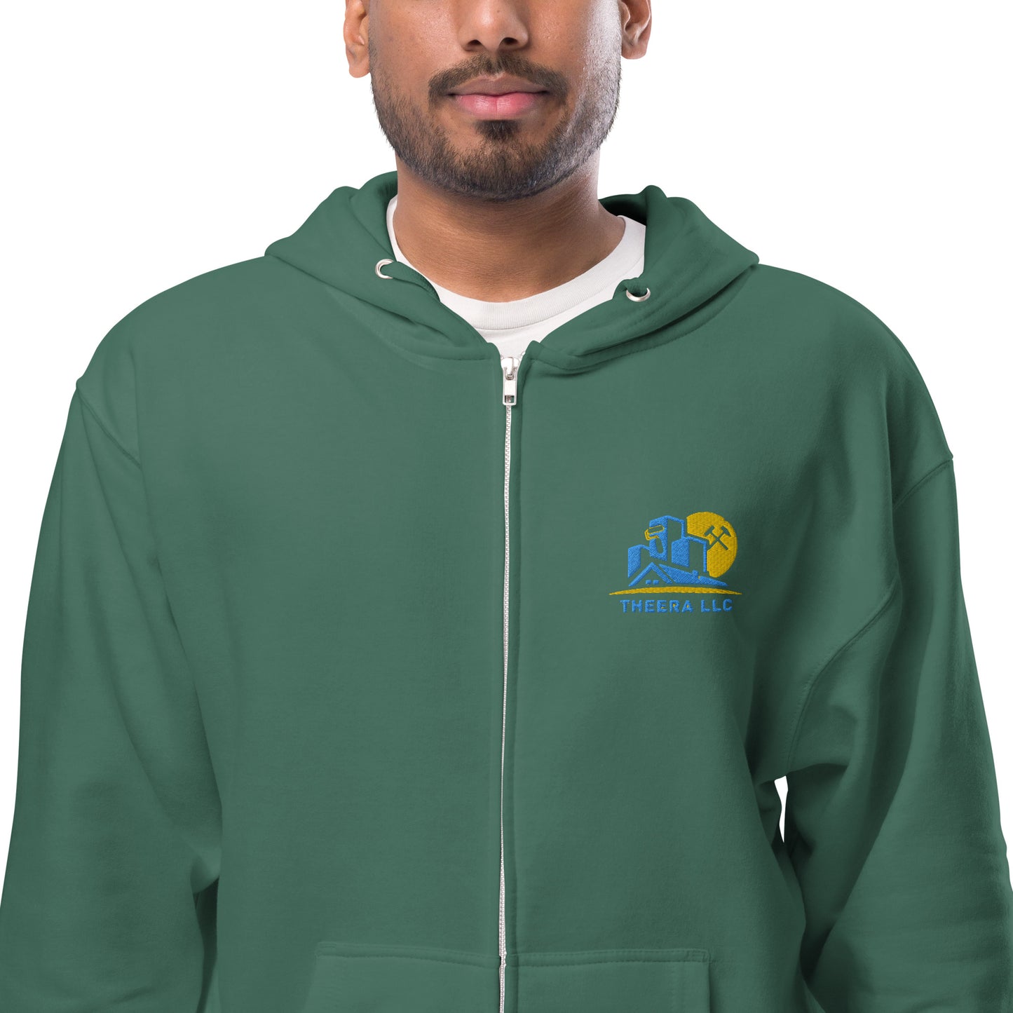 THEERA LLC Unisex fleece zip up hoodie