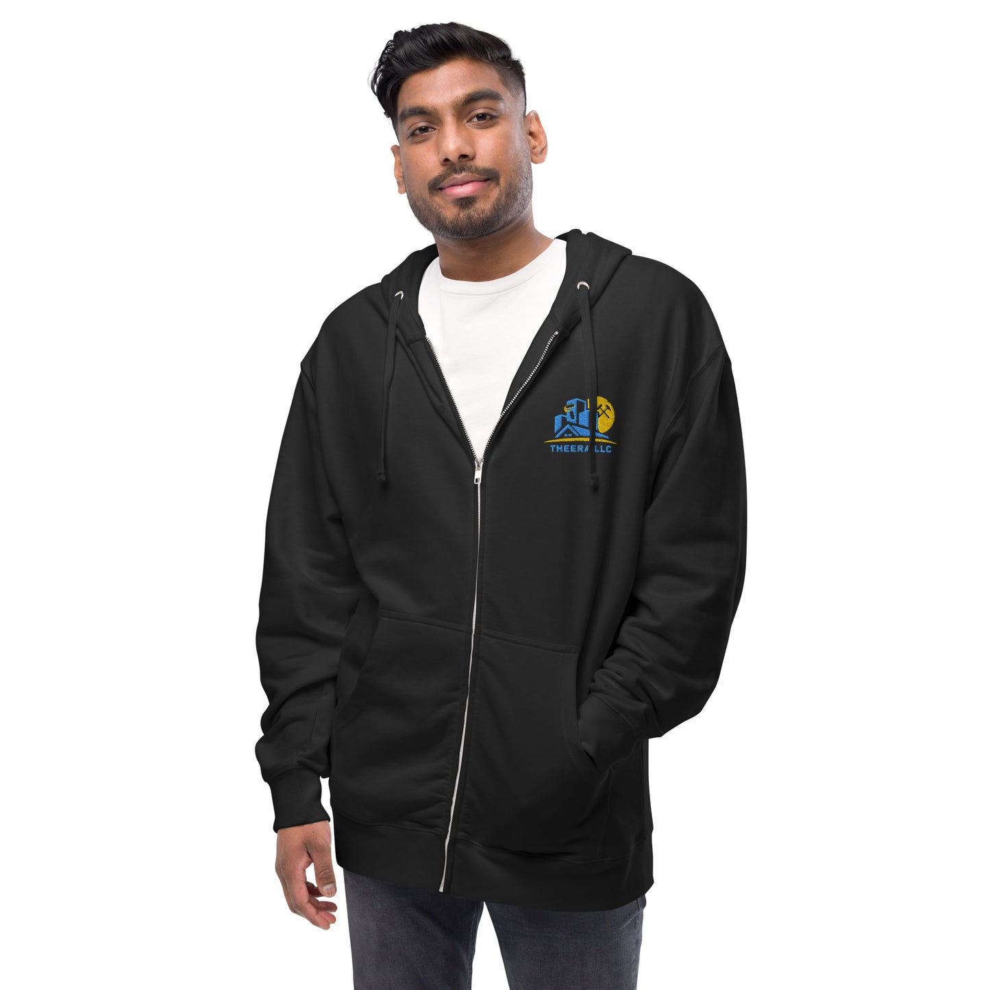 THEERA LLC Unisex fleece zip up hoodie