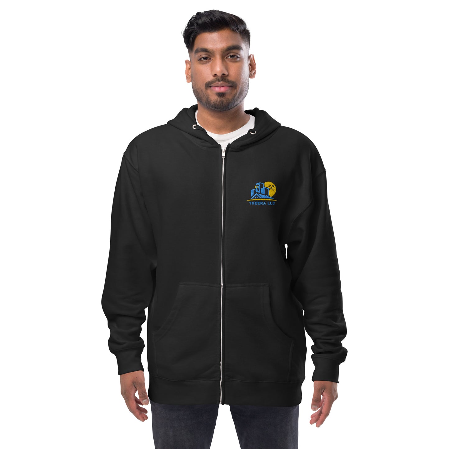 THEERA LLC Unisex fleece zip up hoodie